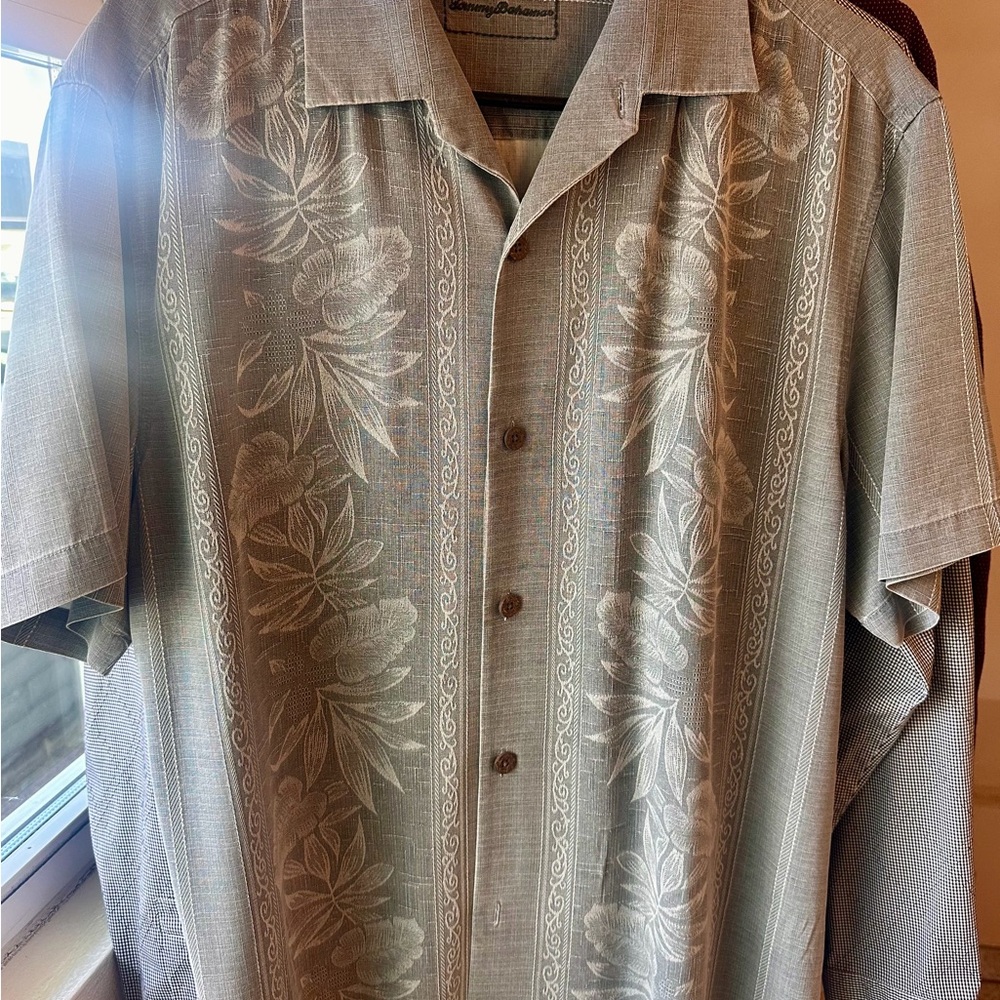 Tommy Bahama Blue Floral Men's Shirt